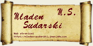 Mladen Sudarski vizit kartica